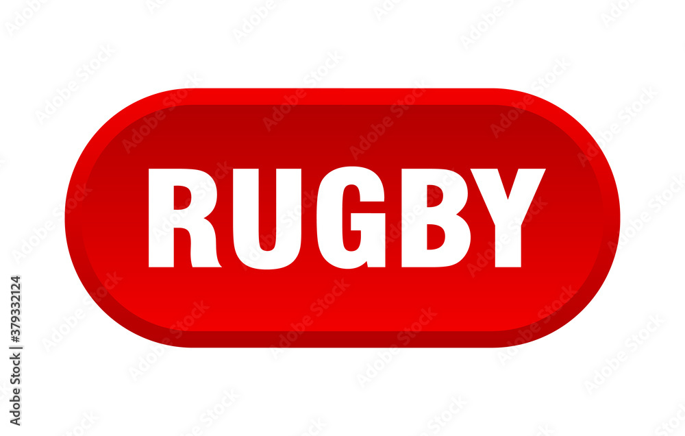 rugby button. rounded sign on white background rugby button. rounded sign on white background