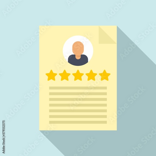 Trophy reputation icon. Flat illustration of trophy reputation vector icon for web design