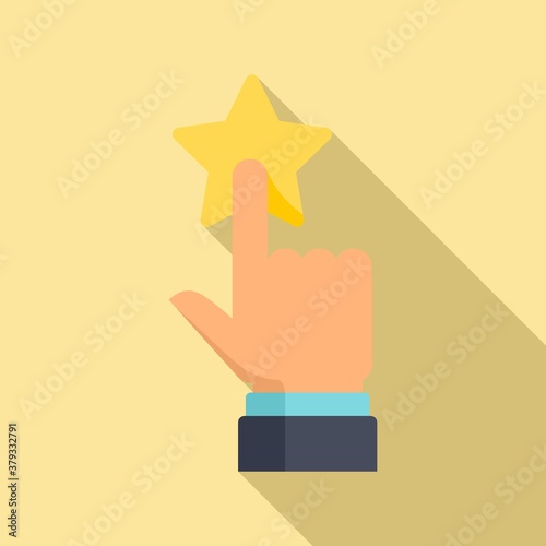 Credibility reputation icon. Flat illustration of credibility reputation vector icon for web design