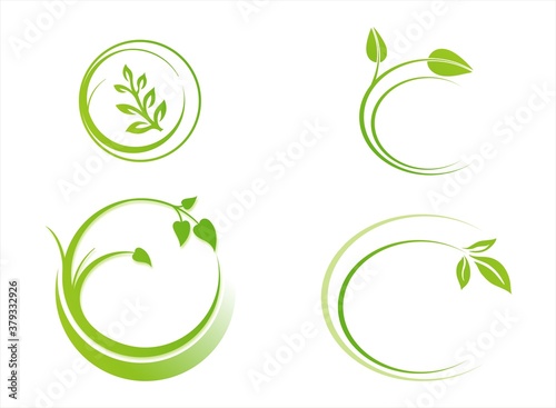 leaves, plant, icons , nature, Eco friendly business logo	