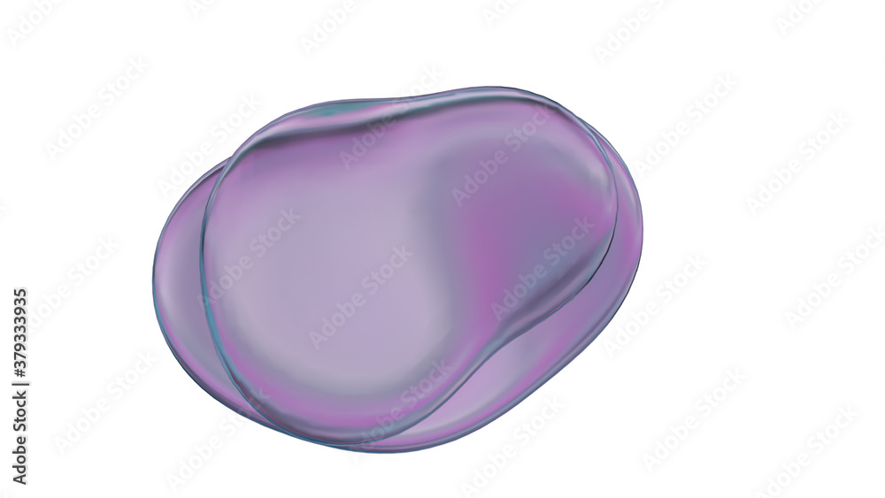 Abstract purple bubbles on white. 3D rendering Abstract purple bubbles on white. 3D rendering