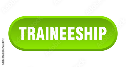 traineeship button. rounded sign on white background