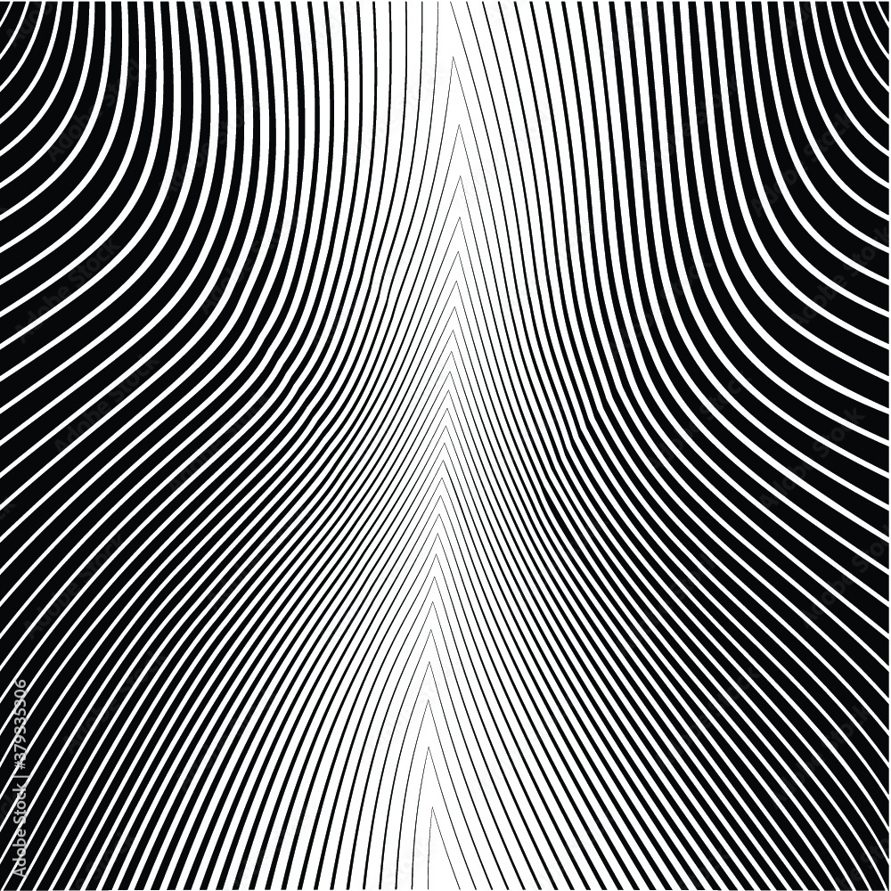 Abstract warped Diagonal Striped Background . Vector curved twisted slanting, waved lines texture Abstract warped Diagonal Striped Background . Vector curved twisted slanting, waved lines texture