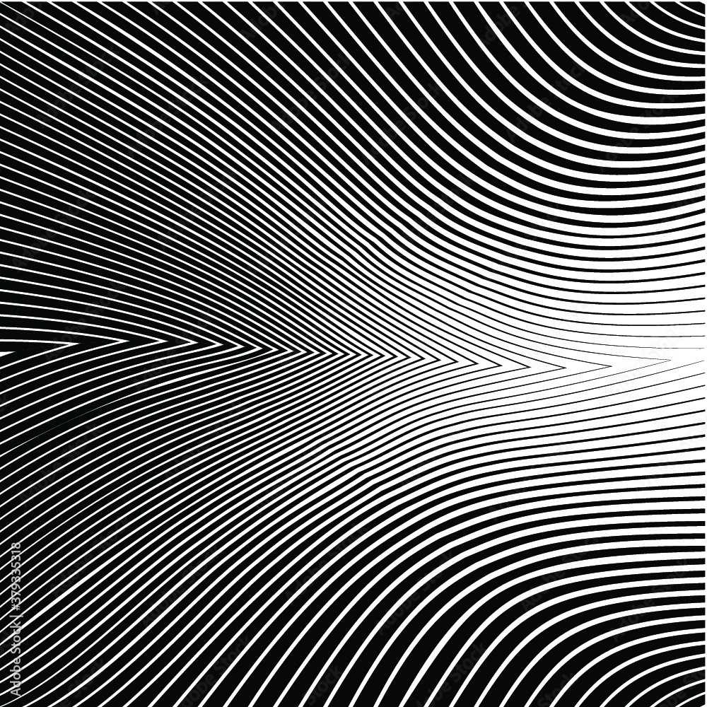 Abstract warped Diagonal Striped Background . Vector curved twisted slanting, waved lines texture Abstract warped Diagonal Striped Background . Vector curved twisted slanting, waved lines texture