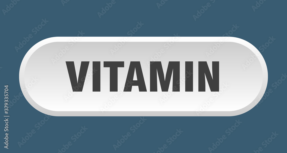 vitamin button. rounded sign on white background vitamin button. rounded sign on white background