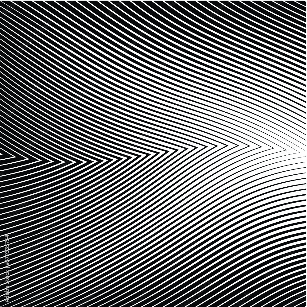 Abstract warped Diagonal Striped Background . Vector curved twisted slanting, waved lines texture Abstract warped Diagonal Striped Background . Vector curved twisted slanting, waved lines texture