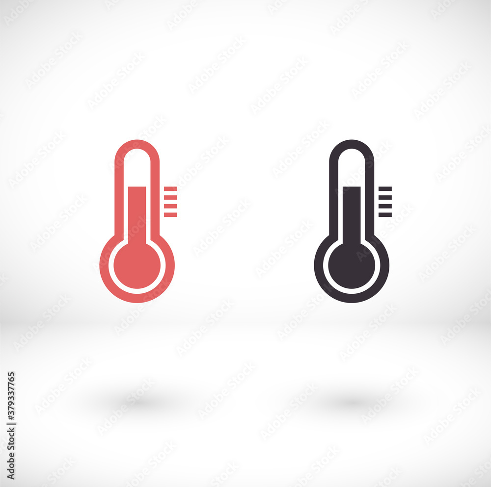 Thermometer vector Icon with measuring ruler. Simple Sign Of Temperature. vector Icon Measuring weather indicator element. Meteorology vector Icon climate control Thermometer vector Icon with measuring ruler. Simple Sign Of Temperature. vector Icon Measuring weather indicator element. Meteorology vector Icon climate control