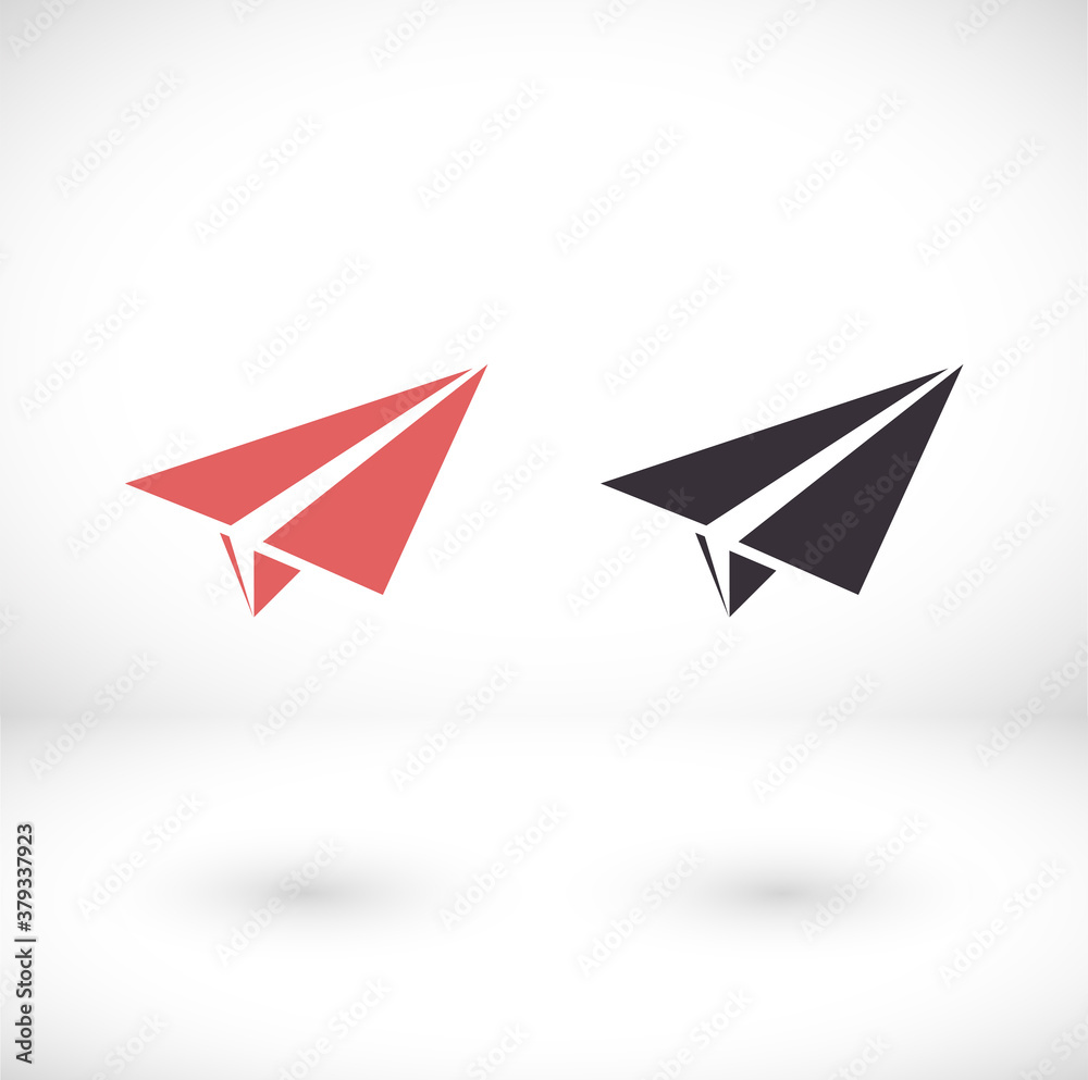 paper plane send message vector icon on a white background. paper airplane flat icon for web, mobile and paper plane send message vector icon on a white background. paper airplane flat icon for web, mobile and