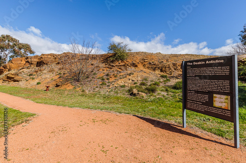 Wider view of the Deakin Anticline photo