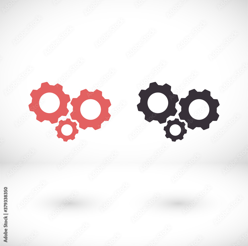 Settings isolated vector icon. Gear symbol. vector icon Gear tool or button for web application or UI. vector icon Trendy flat style Settings isolated vector icon. Gear symbol. vector icon Gear tool or button for web application or UI. vector icon Trendy flat style
