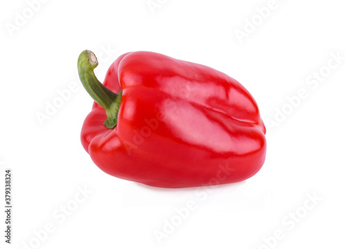 Sweet red pepper isolated on a white background