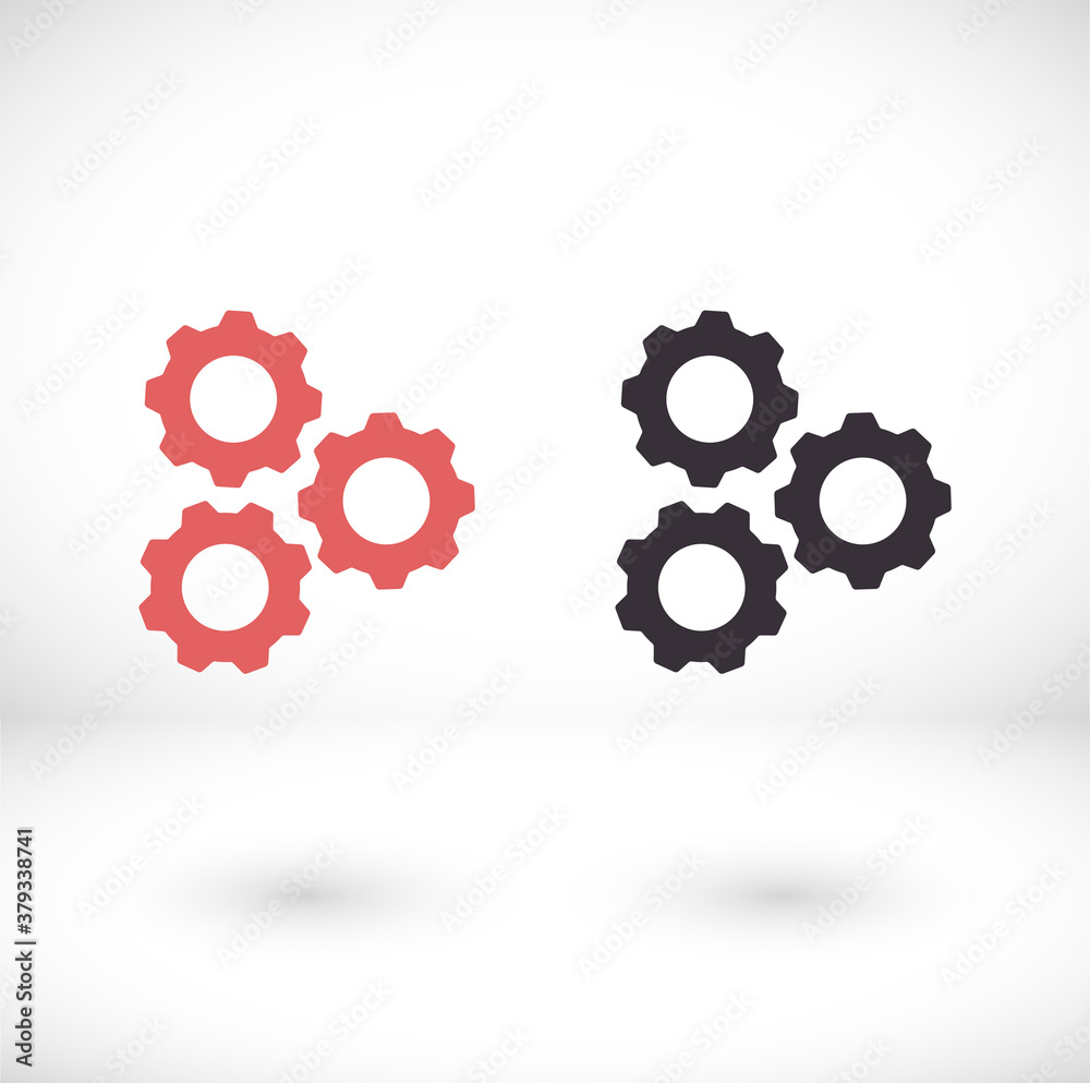 Settings isolated vector icon. Gear symbol. vector icon Gear tool or button for web application or UI. vector icon Trendy flat style Settings isolated vector icon. Gear symbol. vector icon Gear tool or button for web application or UI. vector icon Trendy flat style