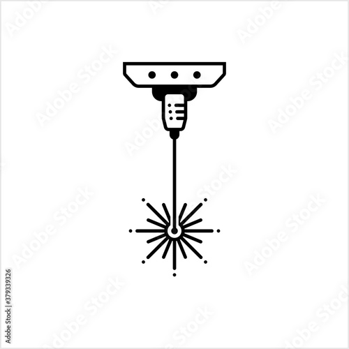 Laser Icon, Laser Beam Icon, Laser Ray Icon