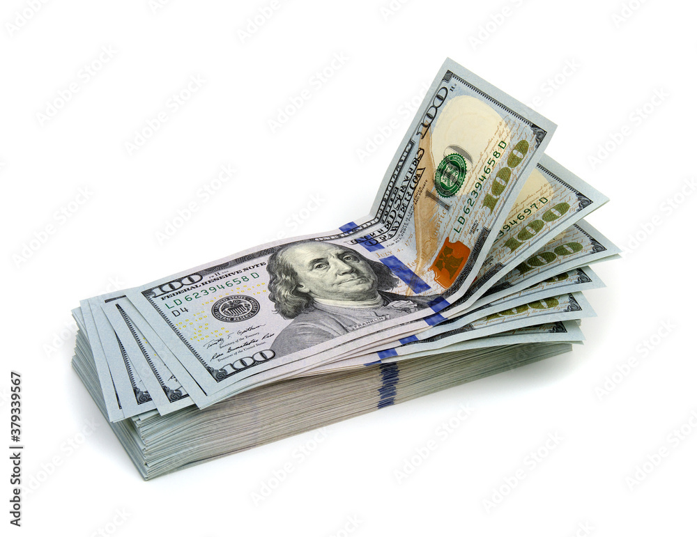 Money isolated on a white background. Money isolated on a white background.