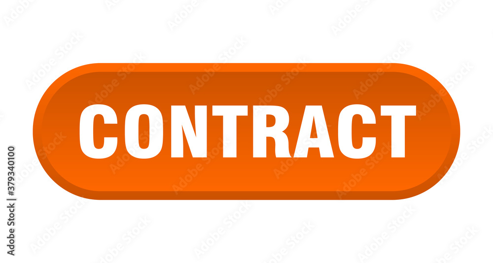 contract button. rounded sign on white background contract button. rounded sign on white background