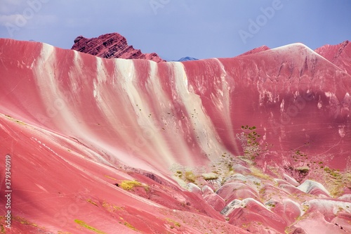 Rainbow mountains Andes near Cusco in Peru photo