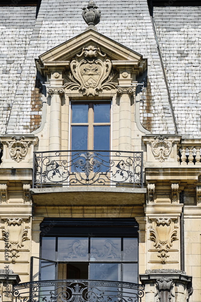 Obraz premium details of a patrician house in Neuchatel Switzerland
