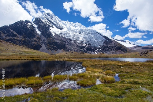 Ausangate Andes mountains in Peru near Cuzco city