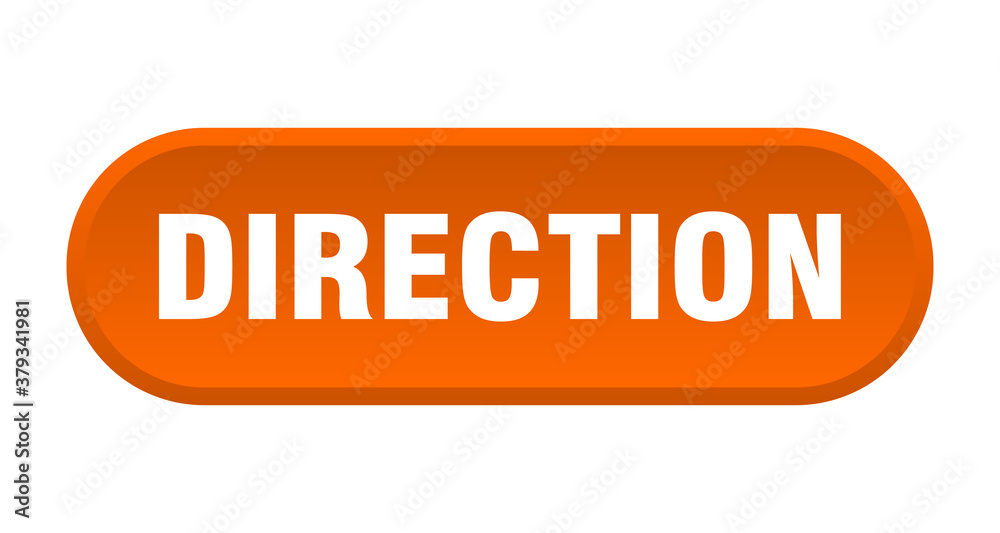 direction button. rounded sign on white background direction button. rounded sign on white background