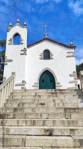 The Chapel of Saint Lawrence lies on the hill of Sao Lourenco at Vila Cha parish in Esposende, Portugal.