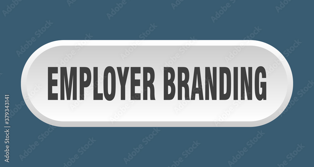 employer branding button. rounded sign on white background employer branding button. rounded sign on white background