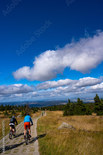 on the mountain bike on the brocken