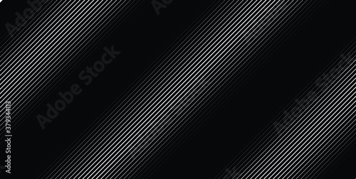 Abstract Black Diagonal Striped Background . Vector parallel slanting  oblique lines texture . Endless   seamless pattern