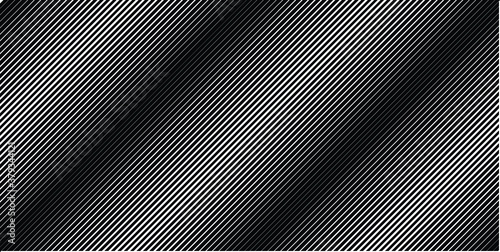 Abstract Black Diagonal Striped Background . Vector parallel slanting, oblique lines texture . Endless , seamless pattern