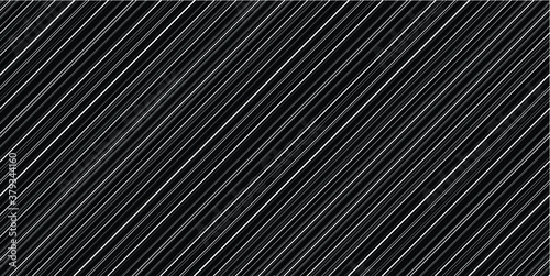 Abstract Black Diagonal Striped Background . Vector parallel slanting, oblique lines texture . Endless , seamless pattern