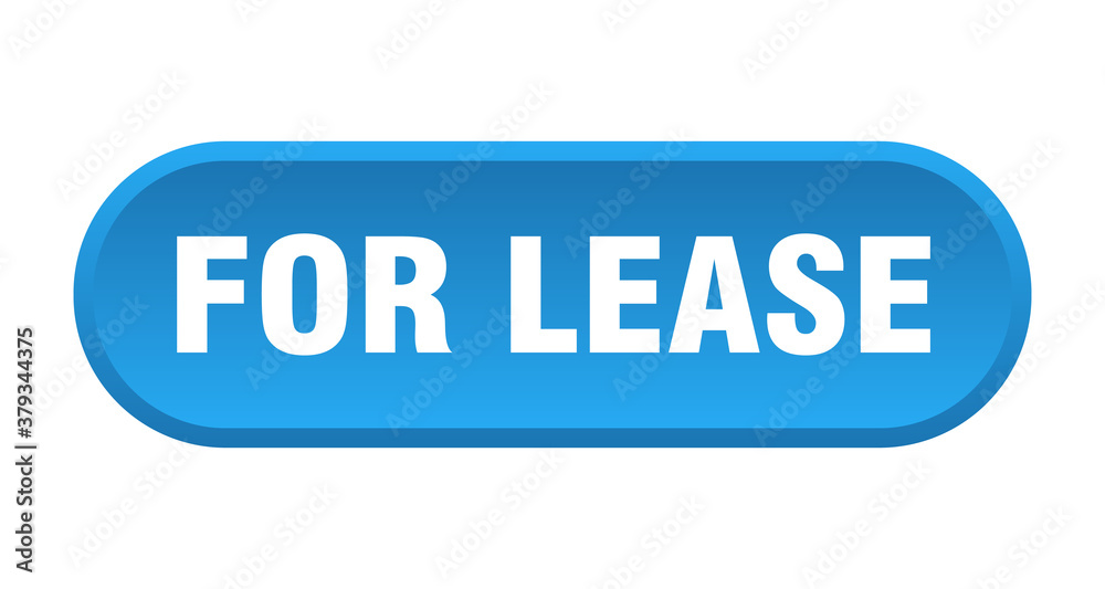 for lease button. rounded sign on white background for lease button. rounded sign on white background