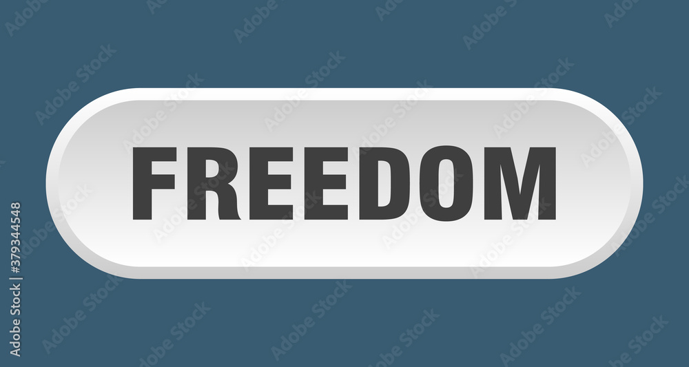 freedom button. rounded sign on white background freedom button. rounded sign on white background