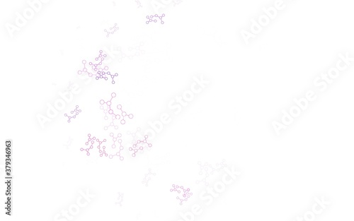 Light Pink  Yellow vector texture with artificial intelligence concept.