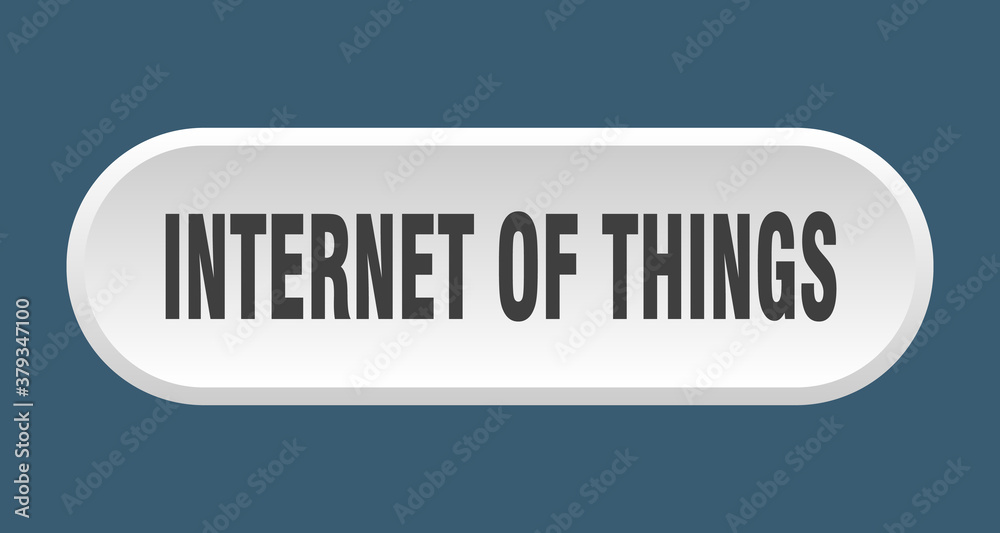 internet of things button. rounded sign on white background internet of things button. rounded sign on white background