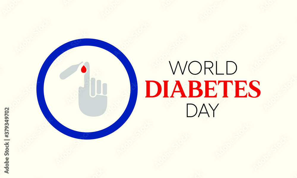 Vector illustration on the theme of World Diabetes day observed each year on November 14th across the globe.