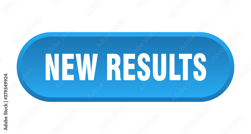 new results button. rounded sign on white background new results button. rounded sign on white background