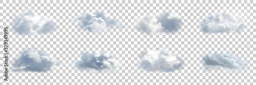 Vector realistic isolated cloud for template decoration and covering on the transparent background. Concept of storm.