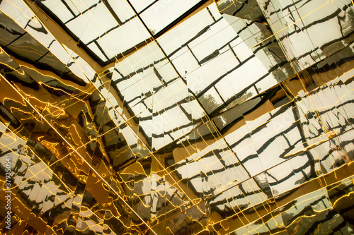 Wallpaper Mural Transparent glass roof abstract geometric background. Modern architecture. Torontodigital.ca
