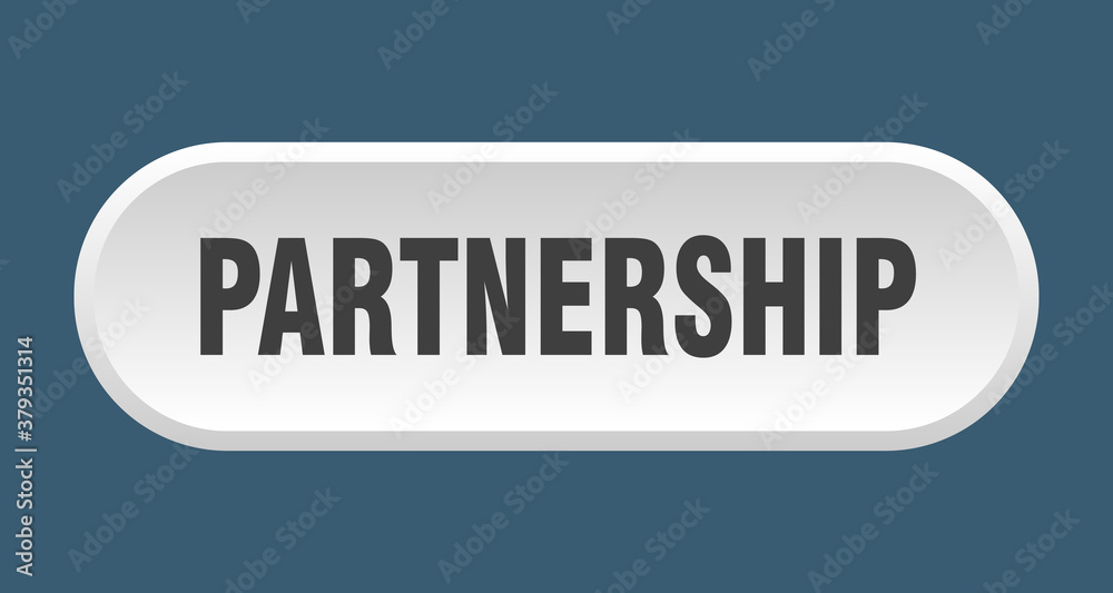 partnership button. rounded sign on white background partnership button. rounded sign on white background