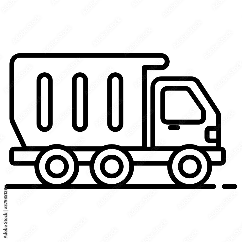 Dump truck icon in trendy vector design
Dump truck icon in trendy vector design
