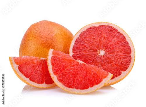 grapefruit isolated on white background,