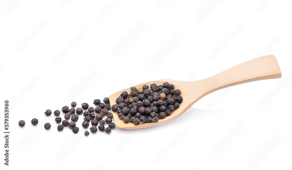 Black pepper isolated on white background Black pepper isolated on white background
