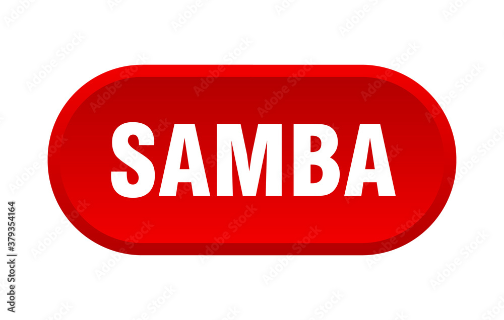 samba button. rounded sign on white background samba button. rounded sign on white background