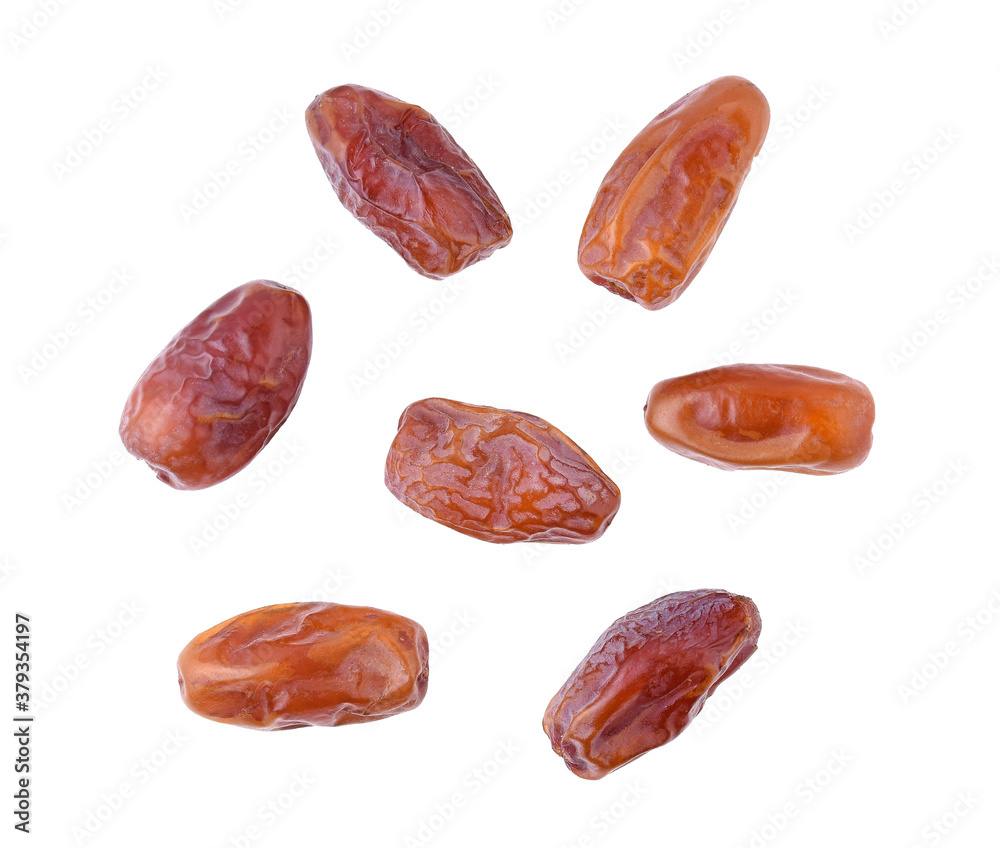 Date fruits isolated on white background Date fruits isolated on white background