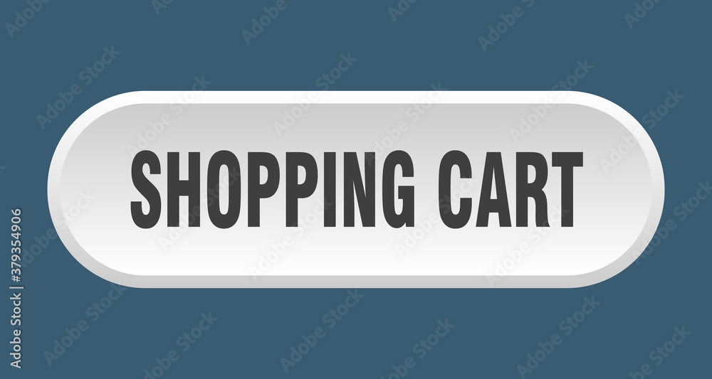 shopping cart button. rounded sign on white background shopping cart button. rounded sign on white background