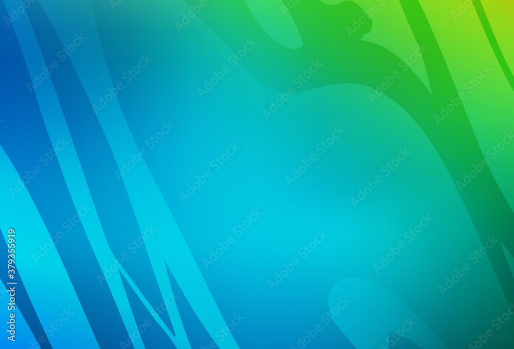 Fototapeta premium Light Blue, Green vector abstract bright texture.