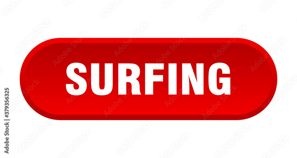 surfing button. rounded sign on white background surfing button. rounded sign on white background