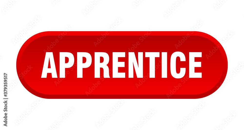apprentice button. rounded sign on white background apprentice button. rounded sign on white background