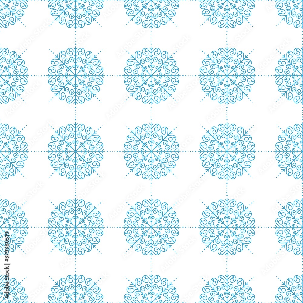 Lace seamless pattern from snowflakes on a white background. Winter decor elements in a flat style for cards, wrapping paper, fabric, wallpaper and more. Stock vector illustration for decoration
Lace seamless pattern from snowflakes on a white background. Winter decor elements in a flat style for cards, wrapping paper, fabric, wallpaper and more. Stock vector illustration for decoration