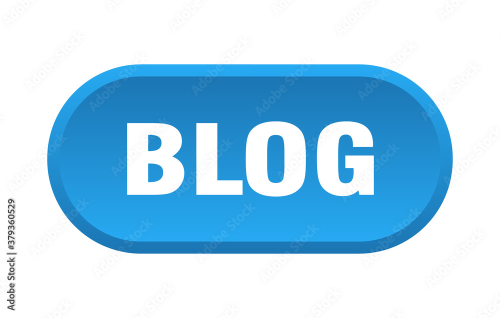 blog button. rounded sign on white background blog button. rounded sign on white background