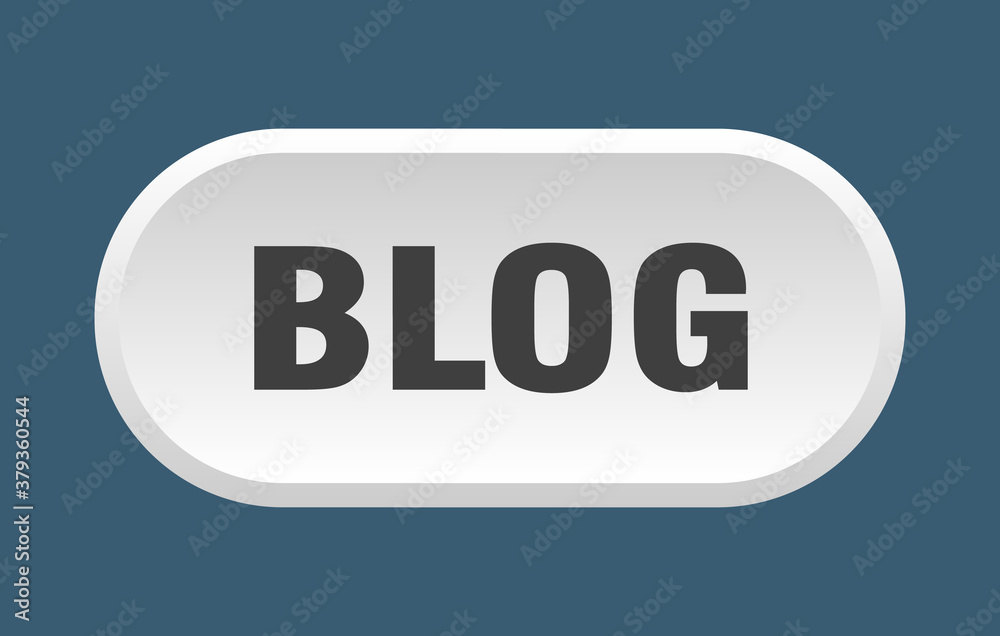 blog button. rounded sign on white background blog button. rounded sign on white background